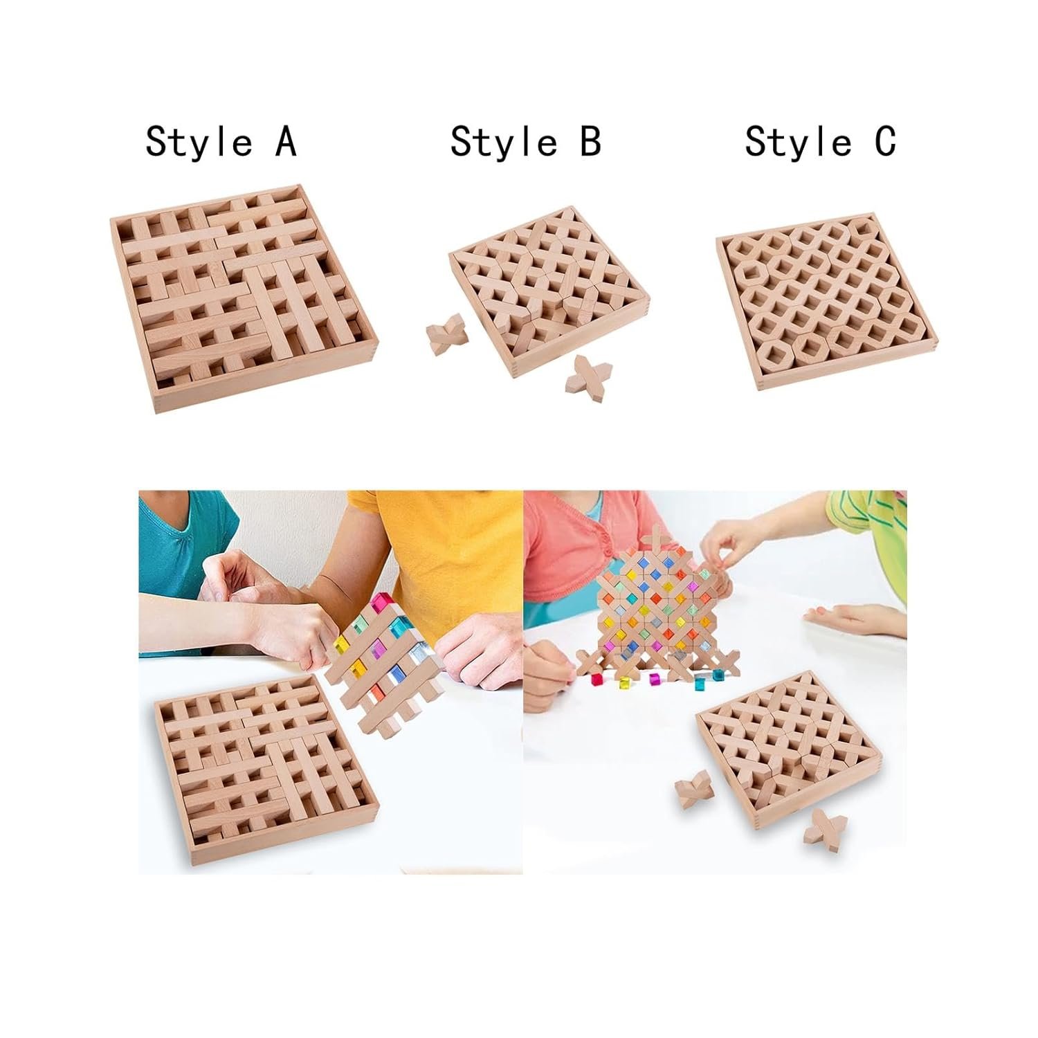 BNF® Wooden Building Blocks Puzzle ToysBoys Girls 4-8 Year Old Style A|Toys & Hobbies | Educational | Other Educational Toys|1 Set Wooden Building Blocks - Image 6