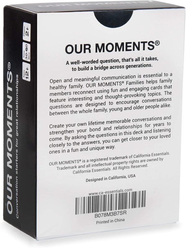 Chocozone Family 100 Conversation Starters Questions Game Card Games for Kids & Adults Gifts for 10+ Years Boys & Girls (Families) - Image 6