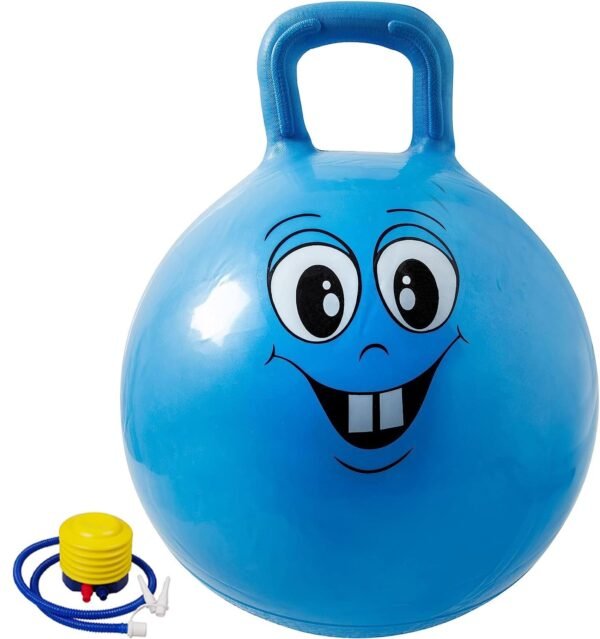Space Hopper Ball with Air Pump for Age 5 to 7 Years and Up, Hop Ball, Kangaroo Bouncer, Hoppity Hop, Jumping Ball, Sit and Bounce