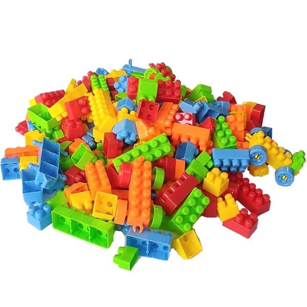 Building Blocks Toy Game with Wheels Set for 3-8 Years Old Kids Boys & Girls,Random Color,200+ Piece (Building Blocks for Kids) - Image 6