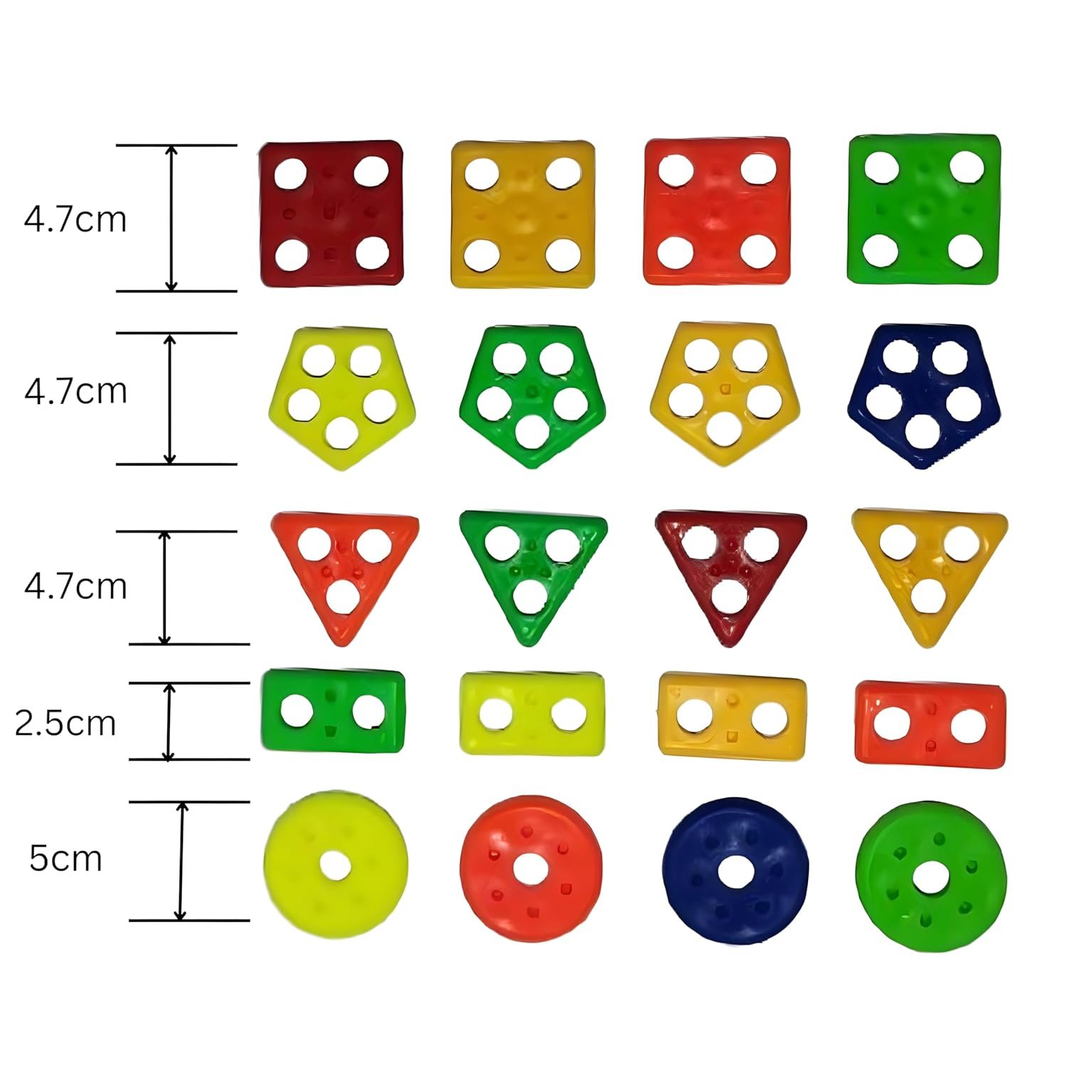 Colourful Shape Sticker Geometric Shape Toys for Kids, Sorting &Stacking Toy for Toddler and Kids, Colour Stacker Shape Sorter Educational Learning Toy for 1-5 Years Old Boys and Girls - Image 6