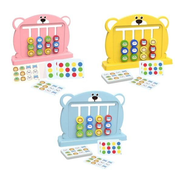 Color Matching Slide Puzzle Preschool for Age 3 4 5 6 7 Years Old Boys Girls Light Pink