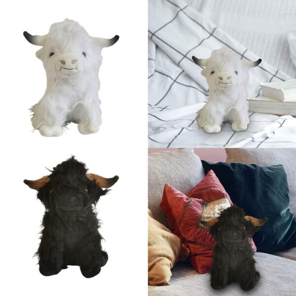 bnf® Cow Plush Cattle Plush Figure Toy for Festival Children Toy White - Image 5