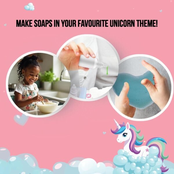 Handycrafts Funskool Unicorn Soap Making Kit, DIY for Kids, Scented Soaps, Arts and Craft Kit, Ages 5 Years and Above, Multicolour - Image 4