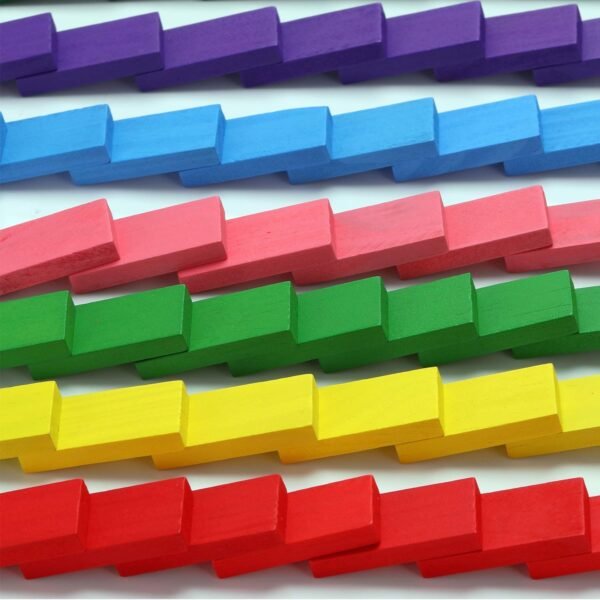 Dominoes Building Blocks Game Set for 3-8 Years Old Kids Boys & Girls,Multi Color,100 Piece… - Image 6
