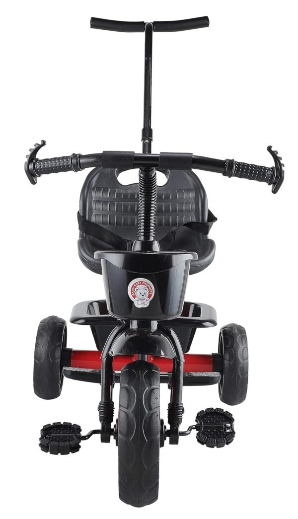 Lite Kids|Baby Trike|Tricycle with Dual Storage Basket for Kids|Boys|Girls Age Group 2 to 5 Years (with Parental Handle, Red) - Image 2