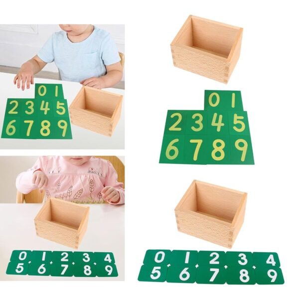 Toy Number Cards Safe with Box Educational Tool for Toddlers Boys 0-2 Years Old International - Image 4
