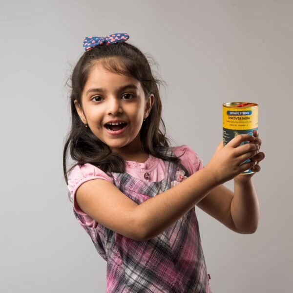 Chalk and Chuckles Smart Sticks Discover India, Kids Games Age 7+ Years, India Map Puzzle, Fun Educational Toys, Card Game, Birthday Return Gift for Girls, Boys Ages 8, 9, 10, 11, 12 - Image 2