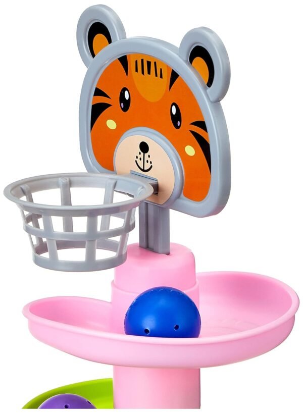 Amazon Brand - Jam & Honey | Rolling and Swirling Ramp Drop Toy for 3-4 Year Kids | 5 Layers. 4 Balls - Image 5