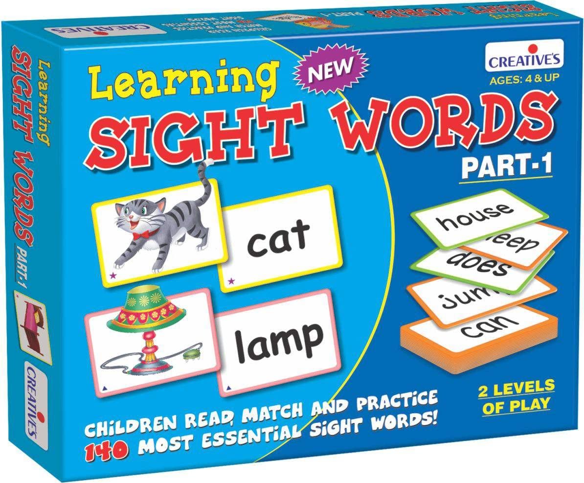 Creative Educational Aids P. Ltd. - CRE0934 Learning Sight Words Part-1 Card Game (Multicolour),for-kid