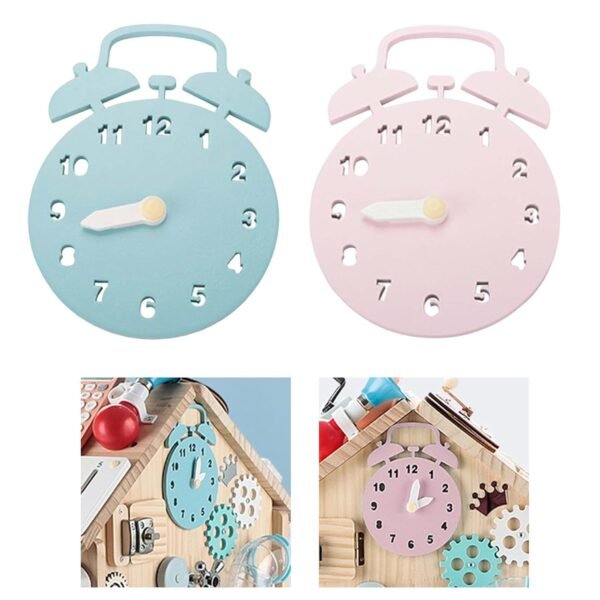 bnf® Kids Clock Toy Busy Board DIY Accessories Material for Kids Toddler Blue Baby | Toys for Baby | Developmental Baby Toys - Image 3
