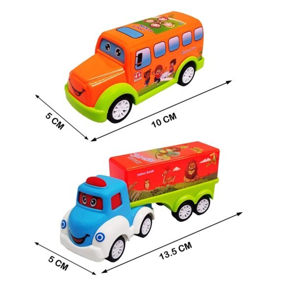 PRIME DEALS Unbreakable Pull Back Vehicles| Push and Go Crawling Toy for Kids & Children, Power Friction Cars for 3+ Years Old Boys|Girls (Pack of 7)., Multicolor - Image 2