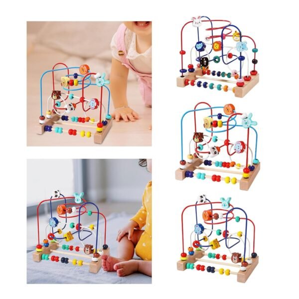 Bead Maze Toy Birthday Gifts Puzzle Beads for Boys Girls Kids Ages 0-3 Years 22.5x14.5x21cm|Baby | Toys for Baby | Developmental Baby Toys|1 Bead Maze Toy - Image 4