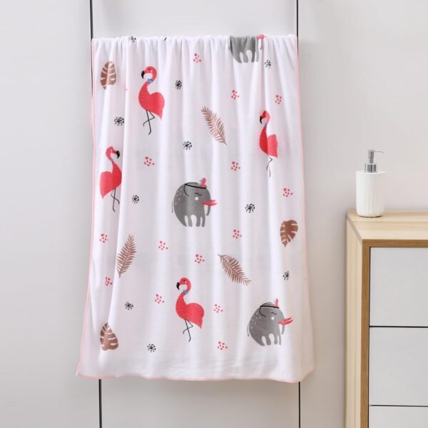 Mee Mee Micro Fiber Baby Bath Towel for New Born | Wash Cloth, Quick Absorbent, Extra Soft Cotton Towels for Kids/Toddlers/Infants/Babies, Pack of 1, Pink 70X110 CM