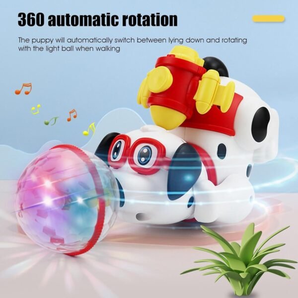 Dancing Dog Musical Toys for Kids Baby with Mist Smoke Spray Flashing Light Sound 360° Rotating Toys for Babies Children - Image 5