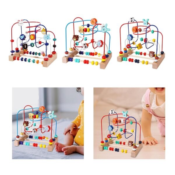 Bead Maze Toy Birthday Gifts Puzzle Beads for Boys Girls Kids Ages 0-3 Years 22.5x14.5x21cm|Baby | Toys for Baby | Developmental Baby Toys|1 Bead Maze Toy - Image 5