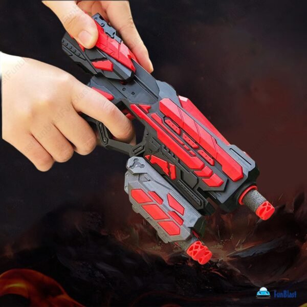 FunBlast Gun Toy – High Speed Manual Soft Bullet Gun with 6 Foam Bullets – Long Range Shooting Darts Gun Toy for Kids, Boys, Children, Toy Gun Pistol for Kids – Multicolor - Image 6