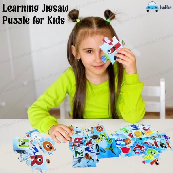 FunBlast Alphabet Jigsaw Puzzle for Kids Jigsaw Puzzle for Kids of Age 3-5 Years – 48 Pcs (Multicolor, Size 30X22 cm) - Image 5