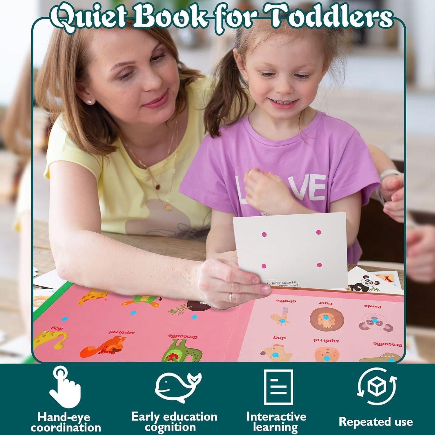 Normie Montessori Quiet Book for Toddlers, Preschool Activity Book for 2 Year Old, Educational Busy Book with Numbers for Kids Learning (Numbers) - Image 6