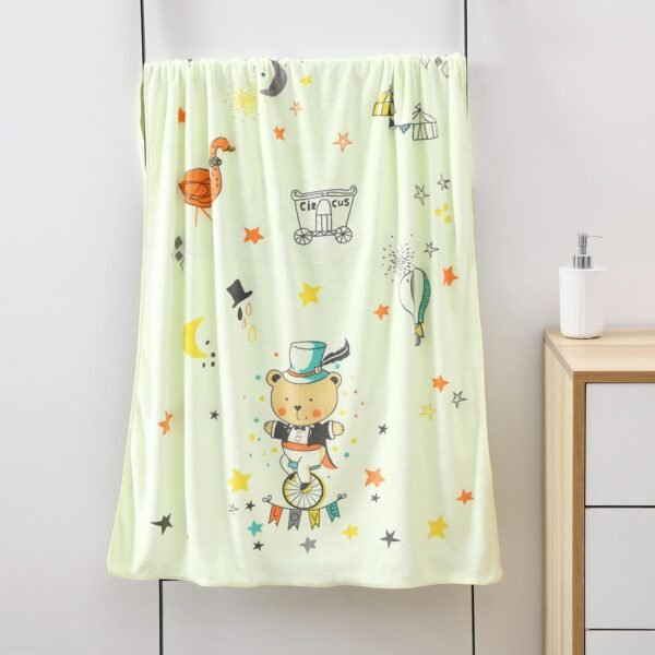 Mee Mee Micro Fiber Baby Bath Towel for New Born | Wash Cloth, Quick Absorbent, Extra Soft Cotton Towels for Kids/Toddlers/Infants/Babies, Pack of 1, Yellow 70X110 CM