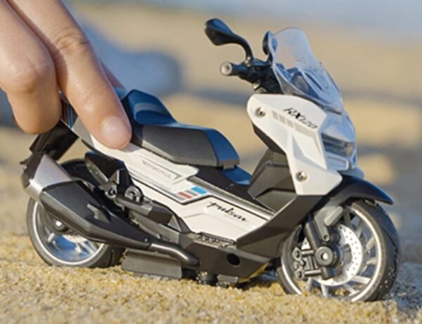 Police Motorcycle Toy - Pull Back Motorcycle Toys, Tiny Gift with Music Lighting, Latte Motorcycles Toy for Kids Boys Age 3-8 Year Old [Multicolor] (PALSAR RX120-Multicolor) - Image 2