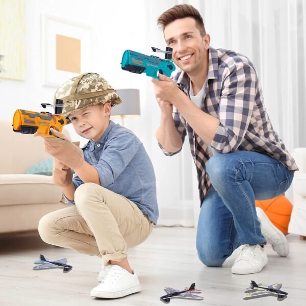 Kids Flying Airplane Toy for 4-8 Years Kids Toys for Kids Ages 4-8 Airplane with Foam Plane, Boys Age 4-8 with One-Click Ejection Airplane Game, Gifts for 4-8 Years Old Boys - Image 6