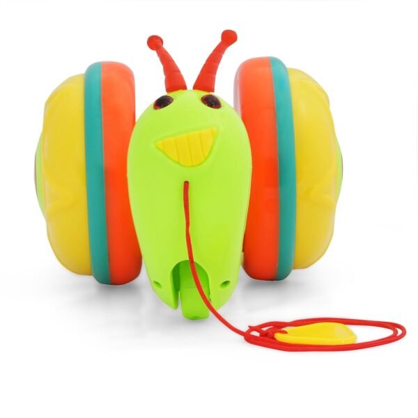 Pull Along Toy for 1+ Years Old Super Snail Pull Along Child Toys 2-5 Years- Green