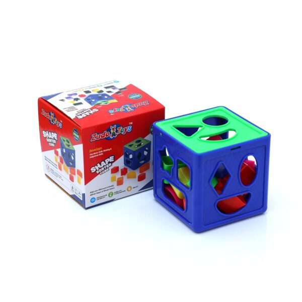 Shape Sorting Cube With 18 Shape And Different Color - Kids Activity Toys - Learning And Educational Toys With Multicolour - (Bis Approved), 19 Pcs - Image 6