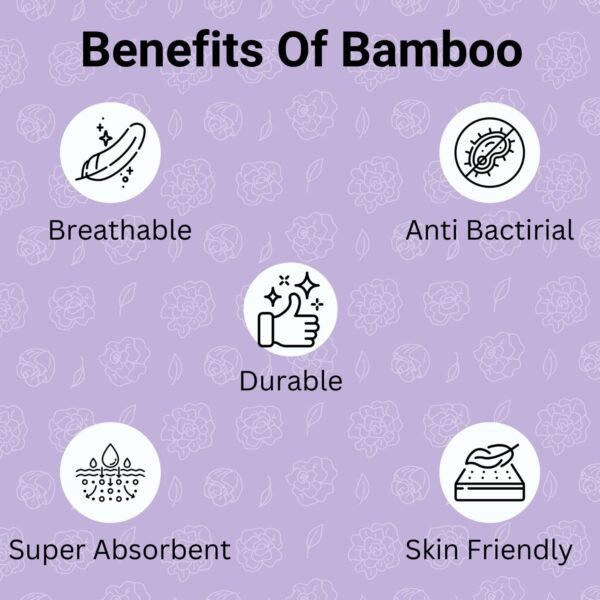 THEONI Hooded Bamboo Towel for Kids – Ultra Soft & Super Absorbent Cotton Towel, Breathable and Skin-Friendly, Perfect for Newborns, Infants, and Toddlers, 85x85 cm, 400 GSM (Purple) - Image 3