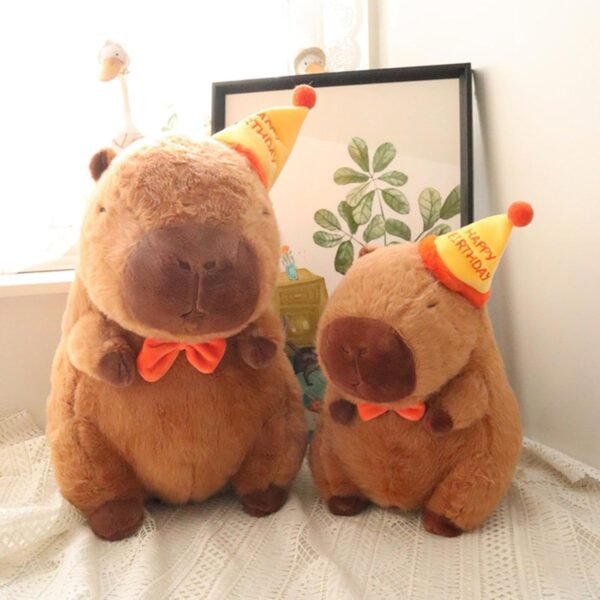 bnf® Capybara Stuffed Animal Plush Toy Decoration for Boys Girls Kids Adults with Hat 33cm - Image 2
