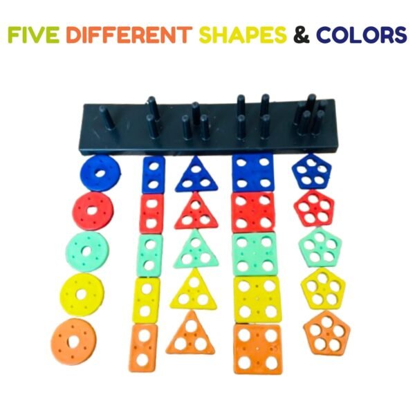 Baby Toys Shape Matching Games for kids Geometric blocks Shape Sorter Colour Sorting Educational Montessori toys Learning Activity Engaging Development Toy Kids Toys for 1 year old Boy & Girl - Image 5