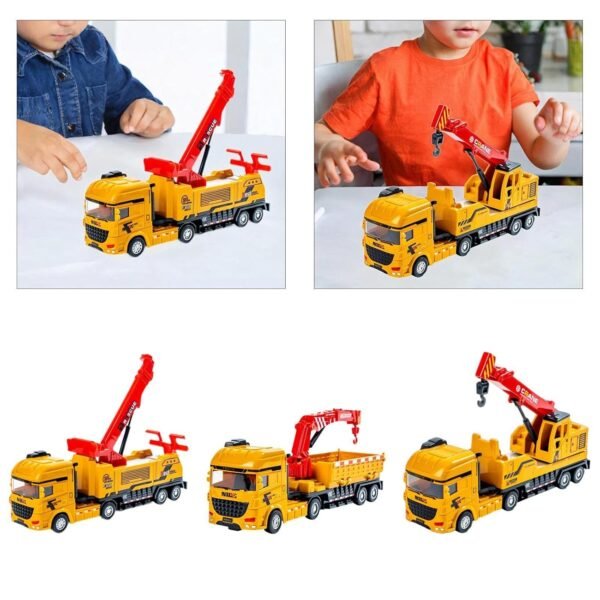 Friction Powered Vehicle Pull Back Car Model for Children 3-7 Years Old Boys A|Toys & Hobbies | Diecast & Toy Vehicles | Cars, Trucks & Vans |1 Friction Powered Crane Truck Toy - Image 5