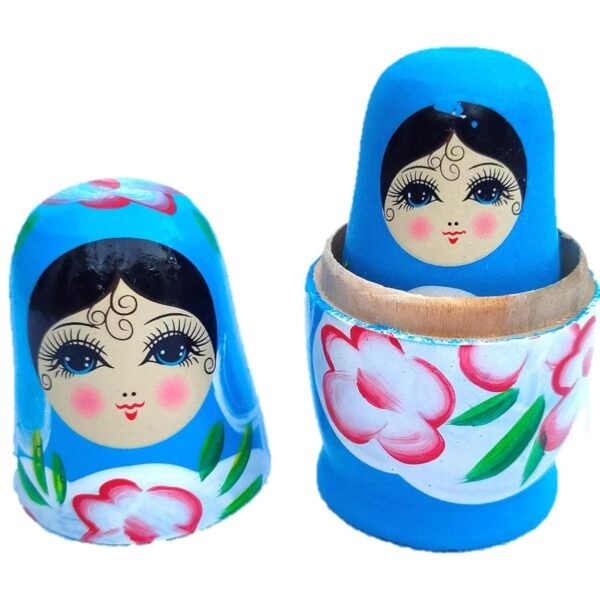 Learning Cushion Pillow Book for Kids & Hand-Painted Wooden Nesting Dolls (Russian Doll) Combo – Educational Gift Set for Toddlers 1-3 Years | Bilingual, Safe & Eco-Friendly Toys. - Image 6