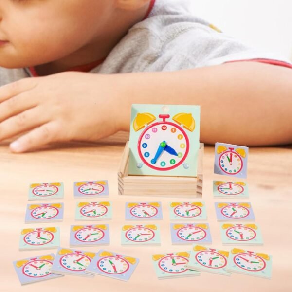 Toy Clock Kids Toy Montessori Teaching Clock for Kids for 3+ Years Old Boys Kids - Image 2