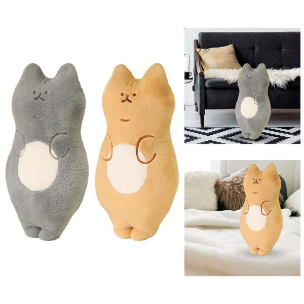 bnf® Cat Plush Toy Standing Adorable Plush Stuffed Cat Toy for Boys Children Kids Grey - Image 6