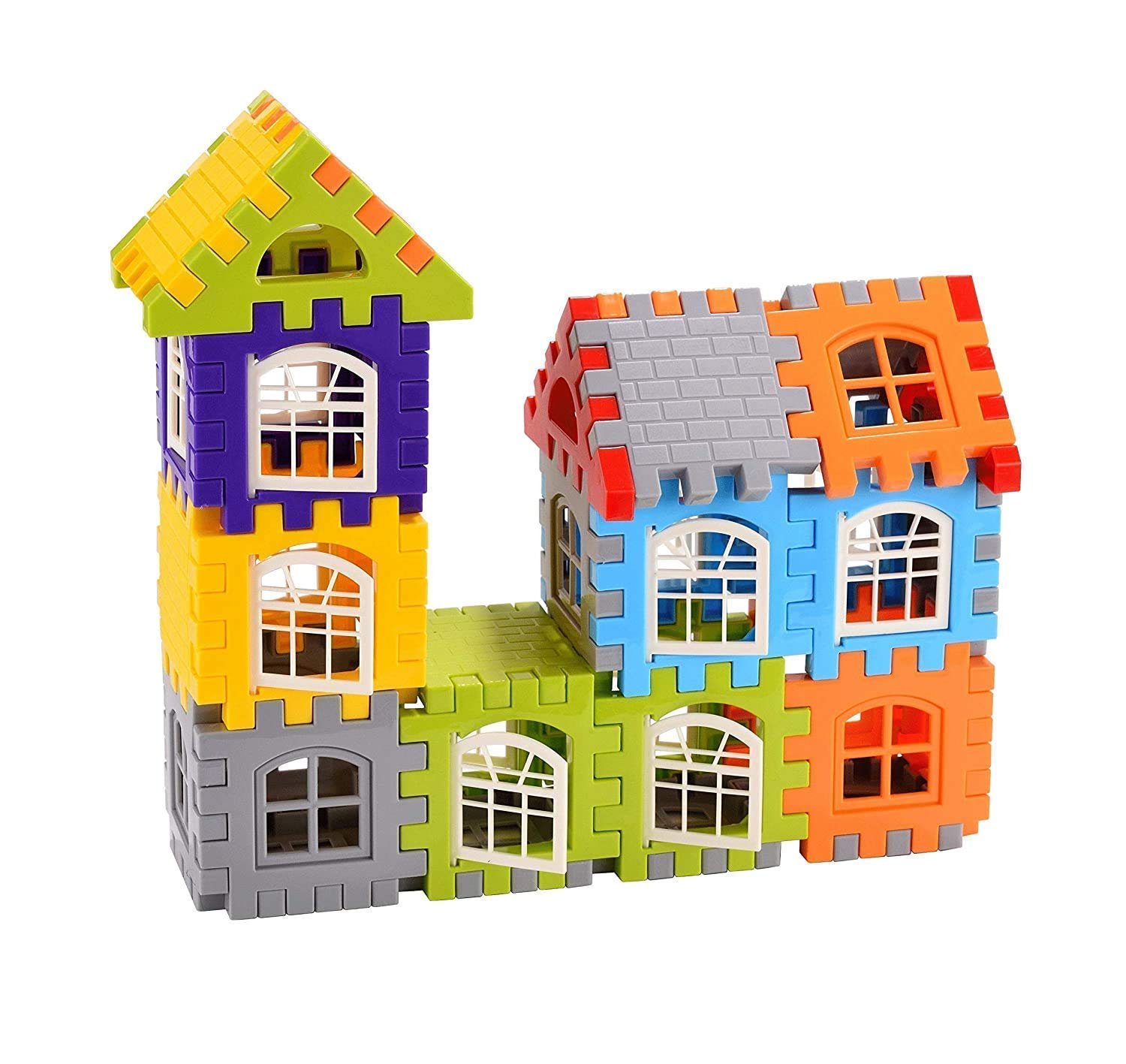 MBK Creative Building Block Set - My Happy House Home Blocks - Educational Toy for Kids 3-8 Years - 60+ Pieces - Image 4
