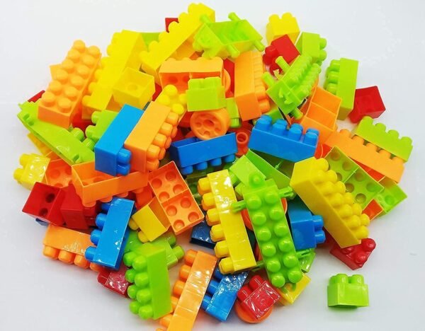 200 Piece Plastic Building Blocks Toy with Wheels for Kids,Block Game for 3-8 Years Old Kids Boys & Girls,Multi Color (200 Piece Building Block Toy) - Image 4
