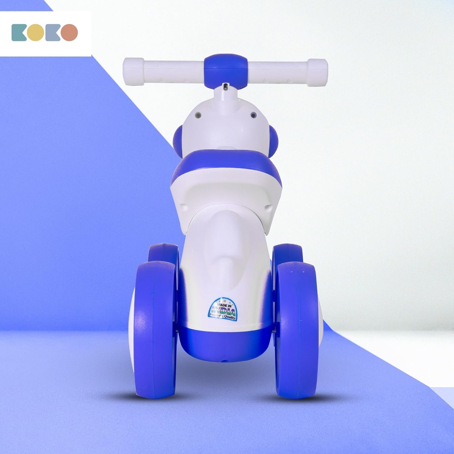 KOKO Astronaut Balance Bike for Toddlers – Lightweight Ride-On Toy with Sturdy Wheels, Safe and Fun Indoor/Outdoor Bike for Kids, Ages 1-3 Year (Blue) - Image 2