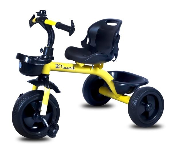 Tricycle for Kids Green Colour with Basket Baby Tricycle for Baby boy or Baby Girl Kids trikes or Toddler Tricycle for 1-4 Years Kids (Yellow)