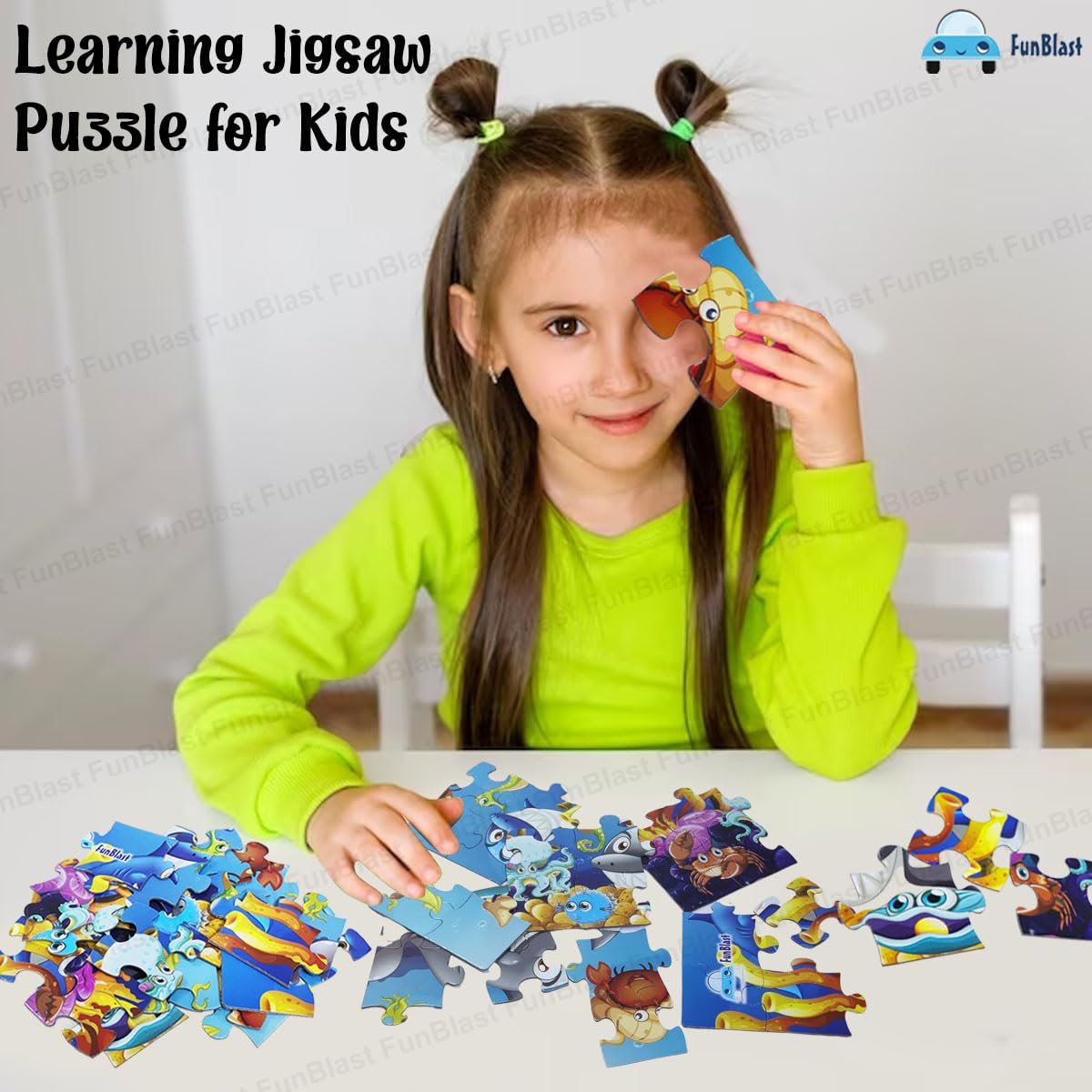 FunBlast Aquatic Animal Jigsaw Puzzle for Kids Jigsaw Puzzle for Kids of Age 3-5 Years – 24 Pcs (Multicolor, Size 30X22 cm) - Image 5