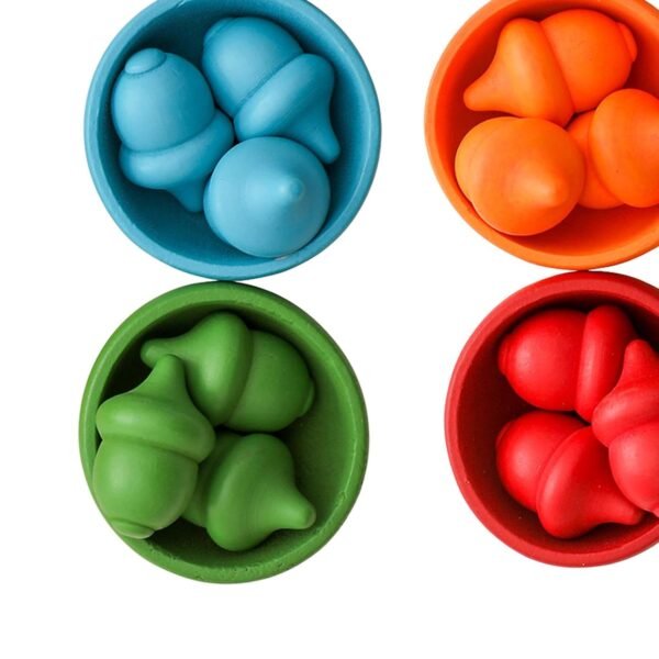 bnf® Balls in Cups Montessori Toy Wooden Sorter Game for Children Baby Boys Girls - Image 3
