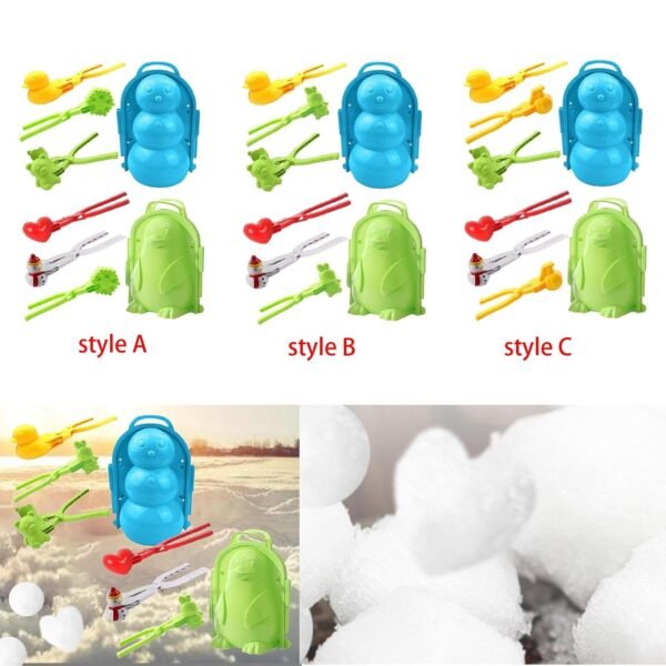 MERISHOPP® 8X Lovely Snowball Clip Sand Toys Snowball Tool for Winter Adults Boys Style A|Toys & Hobbies | Games | Other Games|Together Include: - Image 5
