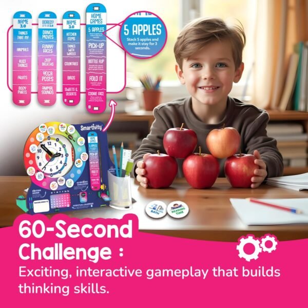 Smartivity DIY Interactive Clock with Stationary Organiser for Kids Ages 6-12 | Features an Infinity Calendar | Birthday Gift for Boys&Girls | STEM Educational Toy for 6,7,8,9,10,11,12 Years - Image 5