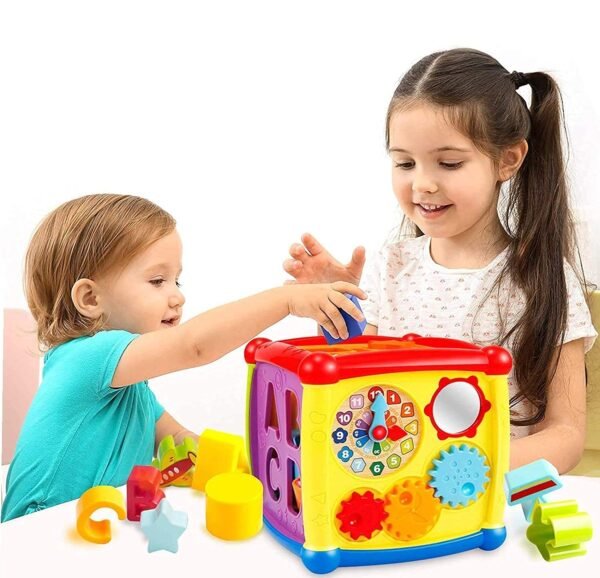 Activity Cube Baby Toy for 6 to 12 Months, Toddler Piano Center Best First Birthday Gift for 1 Year Old Girl Boy, 6 in 1 Busy Learners Educational Toys - Image 2