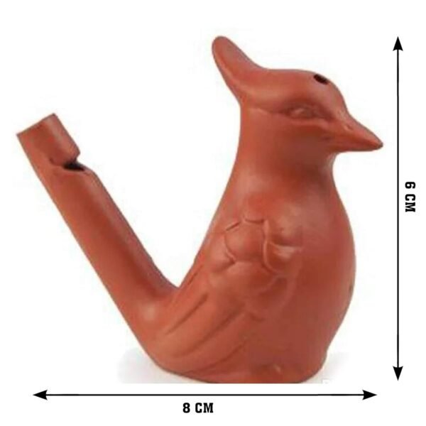 CrazyCrafts Ceramic Bird Whistle Toy for Children, Beautiful Sound and Quality Brown Color Bath time Musical Toys for Boys and Girls Pack of 2 (Brown) - Image 3