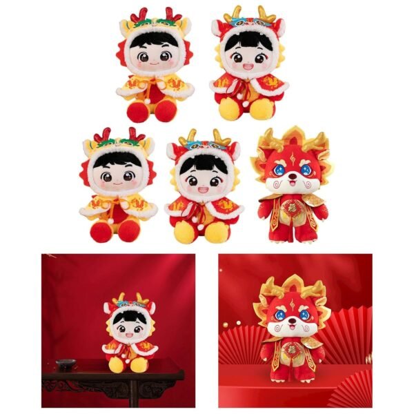 bnf® Chinese New Year Plush Toy Soft Handmade Stuffed Animal Toy for Parties Room Boy - Image 4