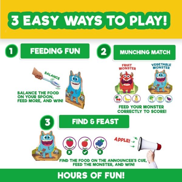 Einstein Box Feed The Monster Game for Kids 2-5 Years Old | Toys & Gifts for Boys & Girls | Learning & Education Games | Birthday Gift for Ages 2,3,4,5 - Image 4