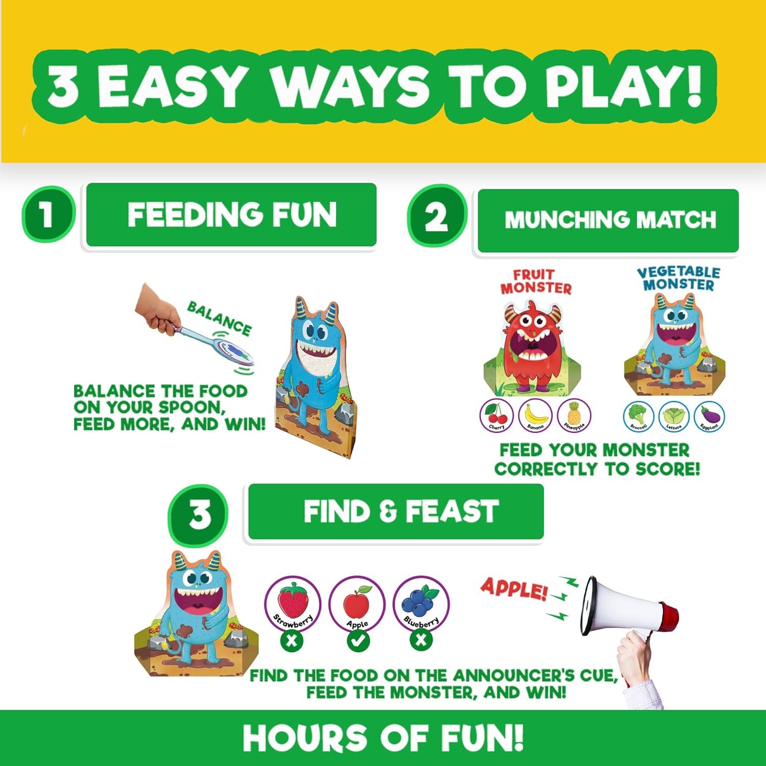 Einstein Box Feed The Monster Game for Kids 2-5 Years Old | Toys & Gifts for Boys & Girls | Learning & Education Games | Birthday Gift for Ages 2,3,4,5 - Image 4