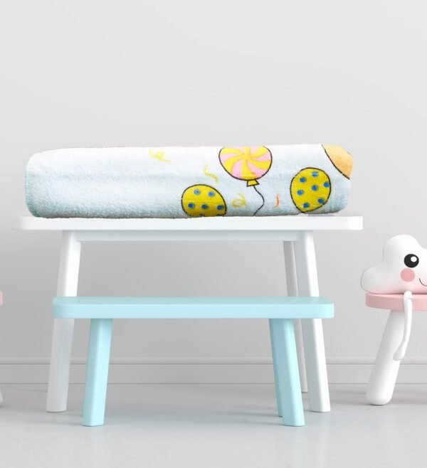THE LITTLE LOOKERS Microfibre Towel for Newborn/Baby/Kids| Super Soft Baby Bath Towel Set for Infants/Bathing Accessories| (0-2 Years) (Blue, Pack of 1(48x84cm)) - Image 5