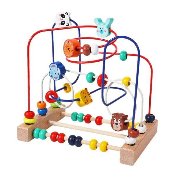 Bead Maze Toy Birthday Gifts Puzzle Beads for Boys Girls Kids Ages 0-3 Years 22.5x22.5x15cm B - Image 6